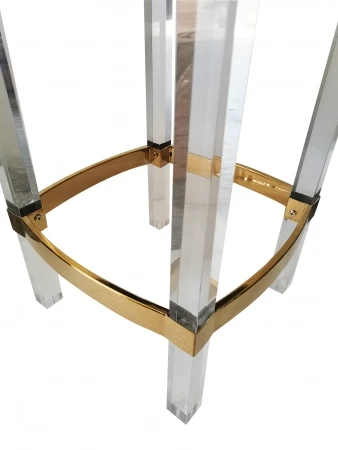 Табурет барный Найс MH-1974S.2, 40х40х61 см, белый/золото