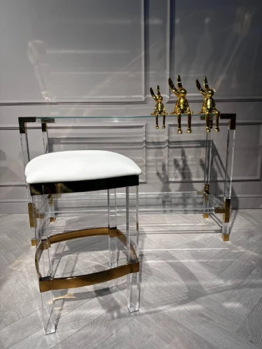 Табурет барный Найс MH-1974S.2, 40х40х61 см, белый/золото