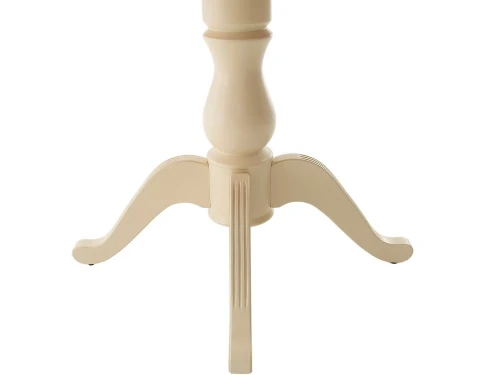 Стол «Фабрицио 1» GLASS (D 1000), слоновая кость