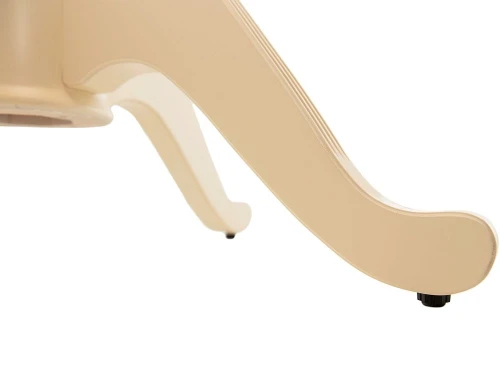 Стол «Фабрицио 1» GLASS (D 1000), слоновая кость