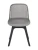 DC271 Стул пластиковый, СЕРЫЙ, ноги черные