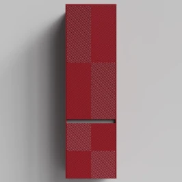 Пенал Соло 45, пример RAL 3004 Пурпурно-красный, матовая, подвесной, левый