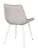 DC705 Стул мягкий, СЕРЕБРО#G62-37 велюр, каркас металл белый