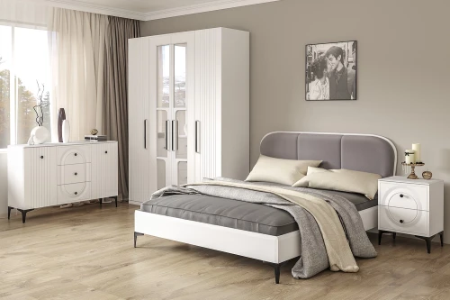 Шкаф-пенал Валенсия 13.207.01, Белый шагрень