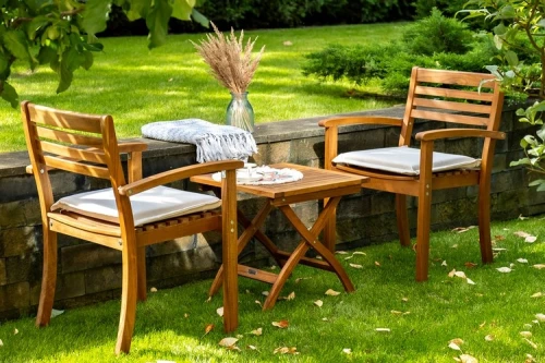 Кофейный комплект из акации Karo c кофейным столом  Joygarden