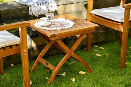 Кофейный комплект из акации Karo c кофейным столом  Joygarden