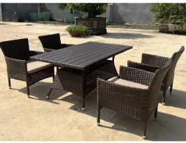 Комплект мебели из иск. ротанга AM-196B/T196 Brown 4Pcs (4+1)