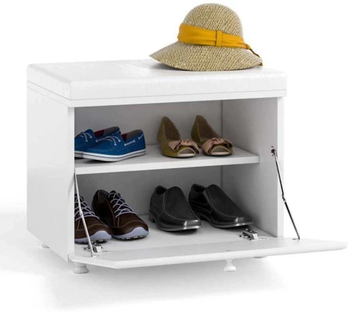 Тумба под обувь (ш.600) Монако МН-21 белое дерево