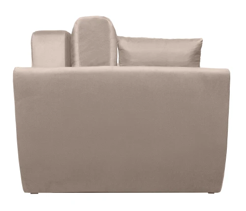 Диван еврокнижка Амстердам 160 ЛЮКС 05 ВЕЛЮР БЕЖЕВЫЙ