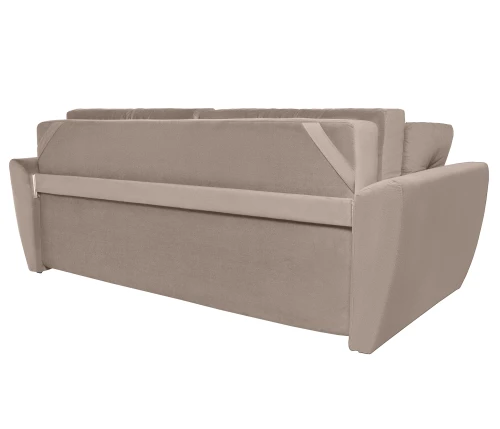 Диван еврокнижка Амстердам 160 ЛЮКС 05 ВЕЛЮР БЕЖЕВЫЙ