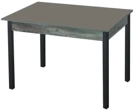 Альфа фотопечать стол обеденный раздвижной / графит/пасадена/черный