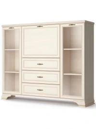 Шкаф Сиена низкий 2дв, бежевый