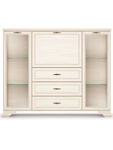 Шкаф Сиена низкий 2дв, бежевый