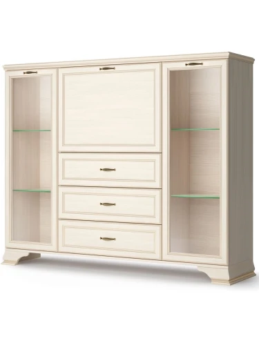 Шкаф Сиена низкий 2дв, бежевый