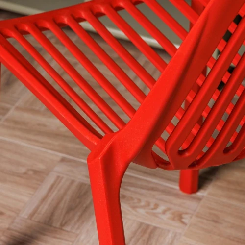 Пластиковый стул NICO красный