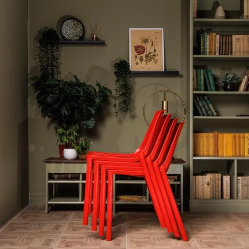 Пластиковый стул NICO красный