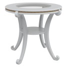 Стол журнальный Глория С молочный дуб Л