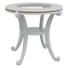 Стол журнальный Глория С молочный дуб Л