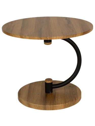 Стол журнальный Дуэт 13 дуб вотан/черный