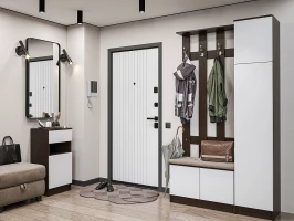 Прихожая Холл-04 Silky White Венге