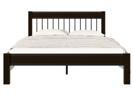 Кровать АГАТА 160, черный/шоколад