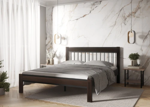 Кровать АГАТА 160, черный/шоколад