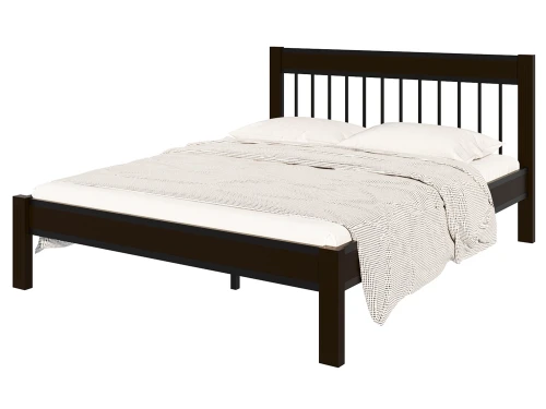 Кровать АГАТА 160, черный/шоколад