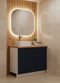 ВГ 1050 Ежевика/Белый гладкий Арника РМ (со столешницей) в.1