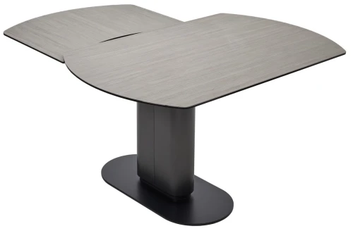 Стол KAI 140 TL-110 поворотная система раскладки, испанская керамика / Темно-серый / Черный, ®DISAUR