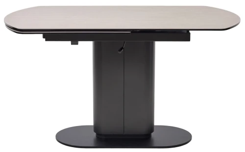 Стол KAI 140 TL-110 поворотная система раскладки, испанская керамика / Темно-серый / Черный, ®DISAUR