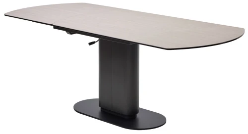 Стол KAI 140 TL-110 поворотная система раскладки, испанская керамика / Темно-серый / Черный, ®DISAUR