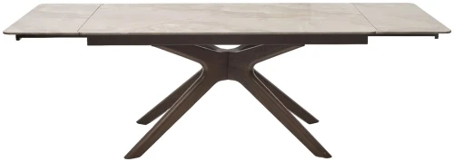 Стол EDER 160 GLOSS AMBER JADE SOLID CERAMIC / Орех, ®DISAUR