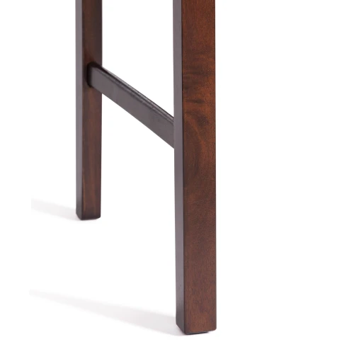 Обеденный комплект Хадсон (стол + 4 стула)/ Hudson Dining Set дерево гевея/мдф, стол: 110х70х75см / стул: 44х42х89см, cappuccino (темный орех), ткань кор.-зол. (1