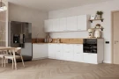 Кухонный гарнитур КГ Угловой 1500х3150 (без пм) Эмаль, Белый  Арника РМ