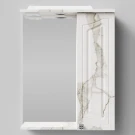 Зеркало Адам 55, Мрамор Белый натур милк ПВХ 2537, правая Зеркало Адам 55, Мрамор Белый натур милк ПВХ 2537, правая