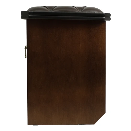 Банкетка Патриция 2 орех, к/з Ева 1, каретная стяжка Л