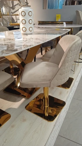 Стул обеденный Лоренсо вращающийся DC-3988, бежевый