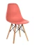 GH801/DC111 Стул пластиковый, КОРАЛЛ, каркас бук