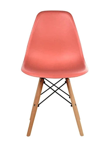 GH801/DC111 Стул пластиковый, КОРАЛЛ, каркас бук