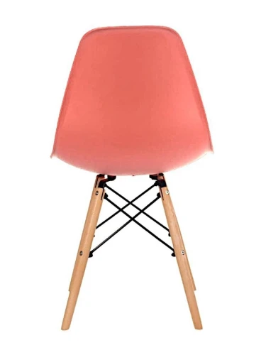 GH801/DC111 Стул пластиковый, КОРАЛЛ, каркас бук