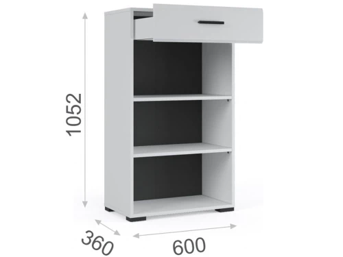 Прихожая «Йорк» угловая, Белый/белый глянец