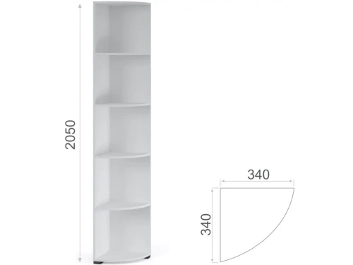 Прихожая «Йорк» угловая, Белый/белый глянец