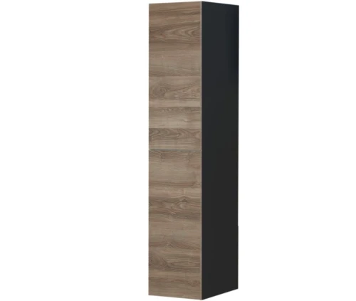 Стенка «Альда», черный/ Дуб велингтон