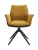 DC875 Стул мягкий поворот. с подлокот., ГОРЧИЧНЫЙ/КОРЧ/#BREGO77/YUMA38, каркас металл черный КВАДРАТ