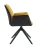 DC875 Стул мягкий поворот. с подлокот., ГОРЧИЧНЫЙ/КОРЧ/#BREGO77/YUMA38, каркас металл черный КВАДРАТ