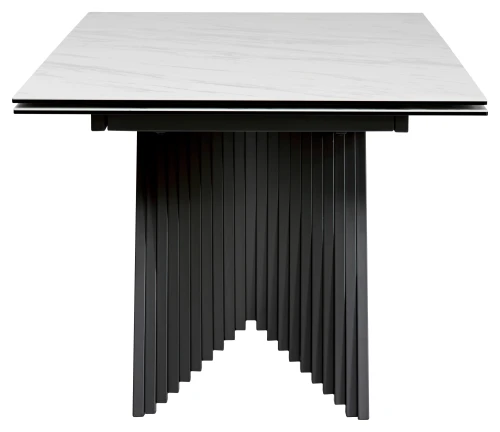 Стол IVAR 200 MARBLES KL-99 Белый мрамор, итальянская керамика, ®DISAUR