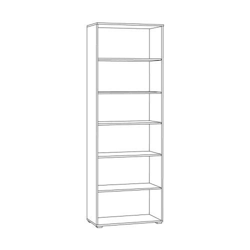 Шкаф-витрина 16.394.02 Остин Серый Графит, Дуб Золотой