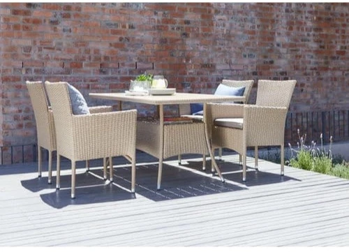 Комплект плетеной мебели AM-196/T196 Beige 4Pcs (4+1)