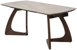 Стол DAKAR 180 GLOSS AMBER JADE SOLID CERAMIC / Орех, ®DISAUR