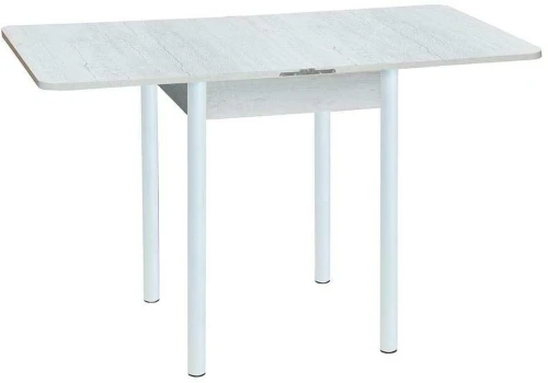 Эко 60х60 стол обеденный раскладной / бетон белый/белый